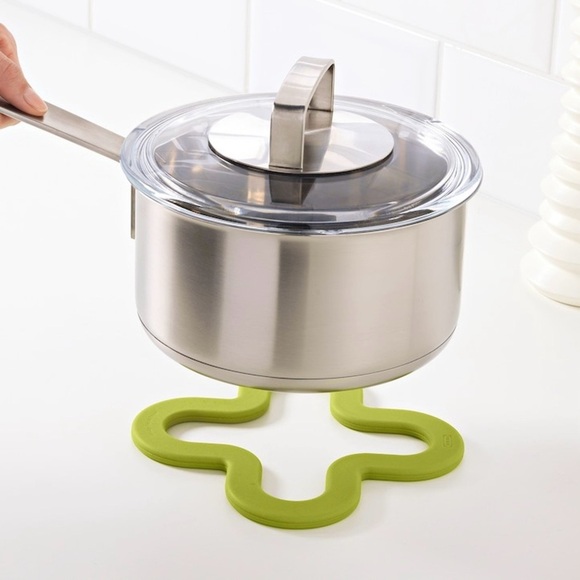 Set of 2, Ikea Green Silicone Heat Trivets - Picture 1 of 8